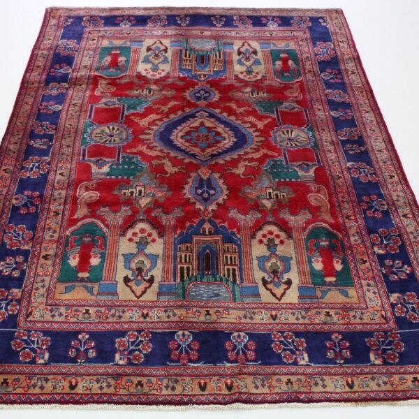 Decorative Persian carpet exceptional Mashad 290x190 hand-knotted classic Mashad Vienna Austria Buy online