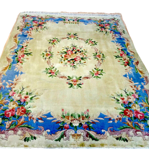 Orijentalni tepih Noble Beijing Dream Carpet Ručno vezan maslinastozeleni pastel 305x244cm Ručno vezan Kina Klasična Kina Beč Austrija Kupite putem interneta