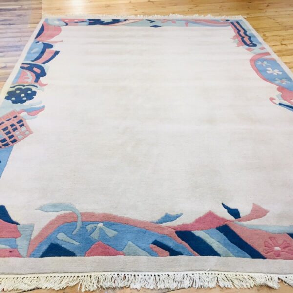 Orientální koberec exkluzivní Nepál jemné béžové barvy dekorativní ručně vázané 347/247 klasická béžová Vídeň Rakousko koupit online
