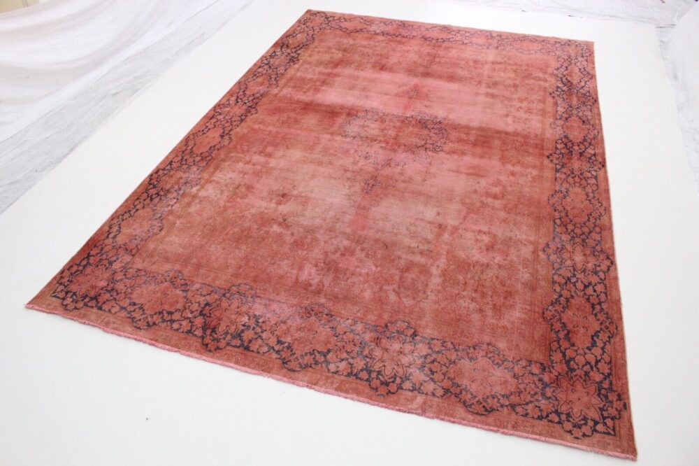 EXCLUSIVE VINTAGE PERSIAN RUG RED ANTIQUE LOOK 420X290 HANDKNOT 191069 PERSIAN RUG ORIENTAL RUG