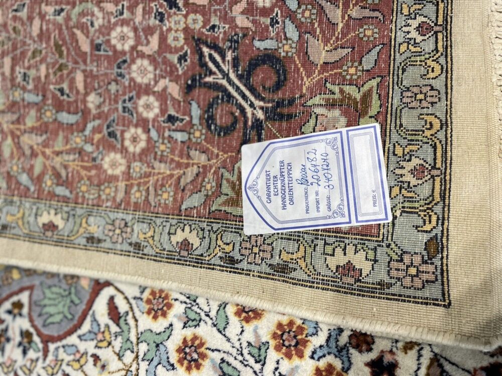 STOCK SALE ABSOLUTELY TOP CLASS HANDKNOTTED CASHMERE 340X240 EXTRA FINE PERSIAN RUG ORIENTAL RUG