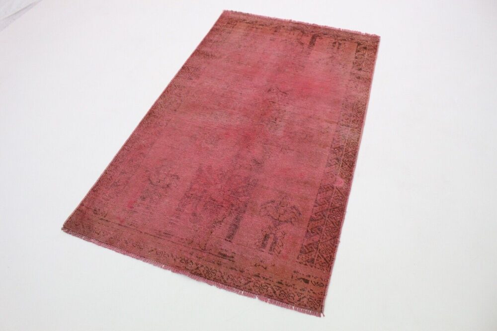 ORIGINAL VINTAGE PERSIAN CARPET RED ANTIQUE CHIC LOOK 200X110 HANDKNOT 191112 PERSIAN CARPET ORIENTAL CARPET