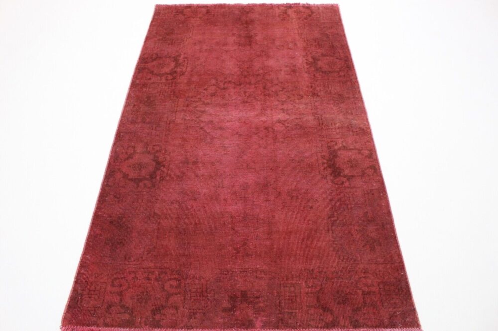 ORIGINAL VINTAGE PERSIAN CARPET RED ANTIQUE CHIC LOOK 200X120 HANDKNOT 191083 PERSIAN CARPET ORIENTAL CARPET