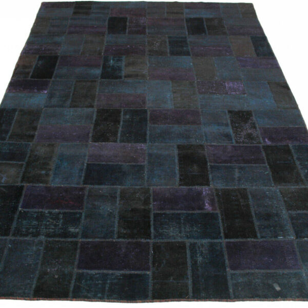 Patchwork Teppich Lila Blau in 370x240cm Modern Patchwork Wien Österreich Online Kaufen