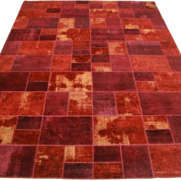 Patchwork Teppich Rot in 400x300cm Modern Patchwork Wien Österreich Online Kaufen