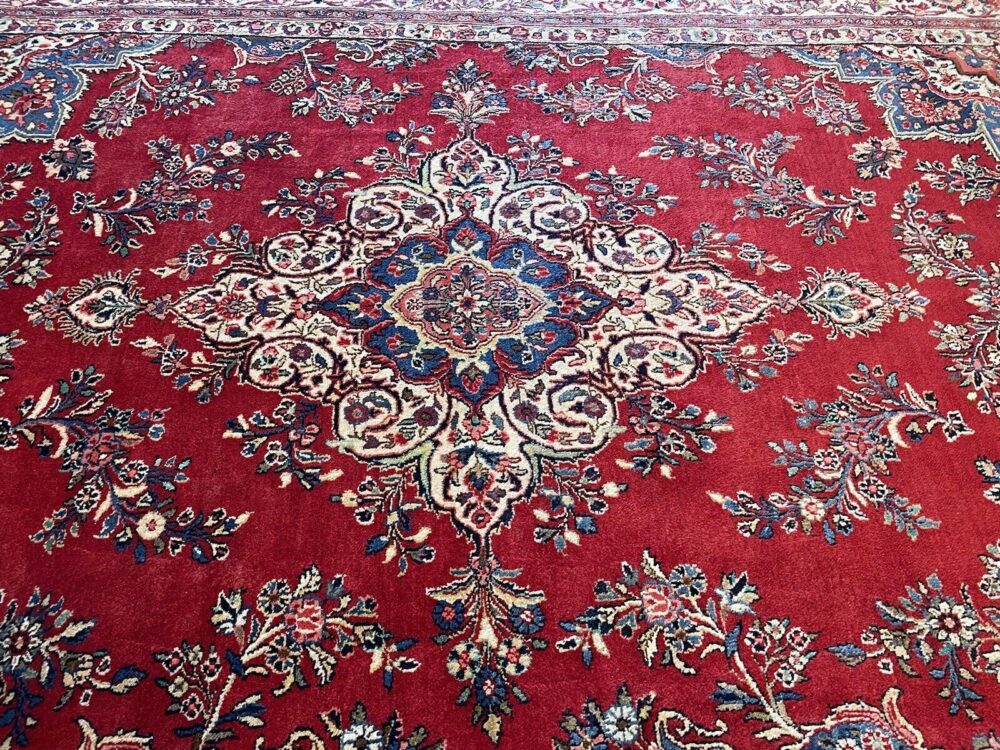 PERSERTEPPICH EKBATAN ORIGINAL HANDGEKNÜPFT TOP QUALITÄT 370X270 ROT 233513 PERSERTEPPICH ORIENTTEPPICH
