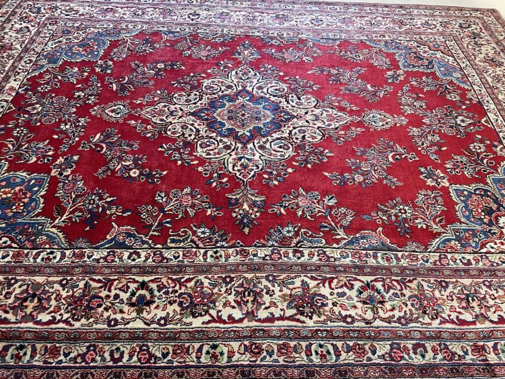 PERSERTEPPICH EKBATAN ORIGINAL HANDGEKNÜPFT TOP QUALITÄT 370X270 ROT 233513 PERSERTEPPICH ORIENTTEPPICH