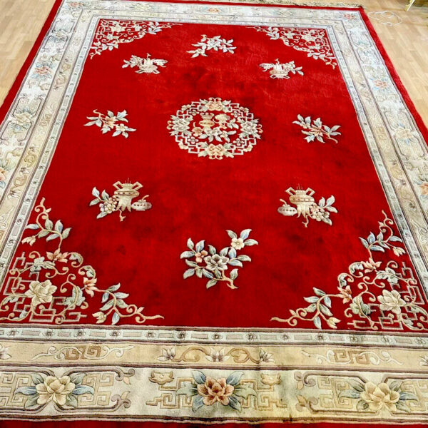 Orientálny koberec Royal Peking Top Top Krásny červený Ručne viazaný 370x275 Ozdobný Ručne viazaný China Classic China Vienna Austria Kúpiť online