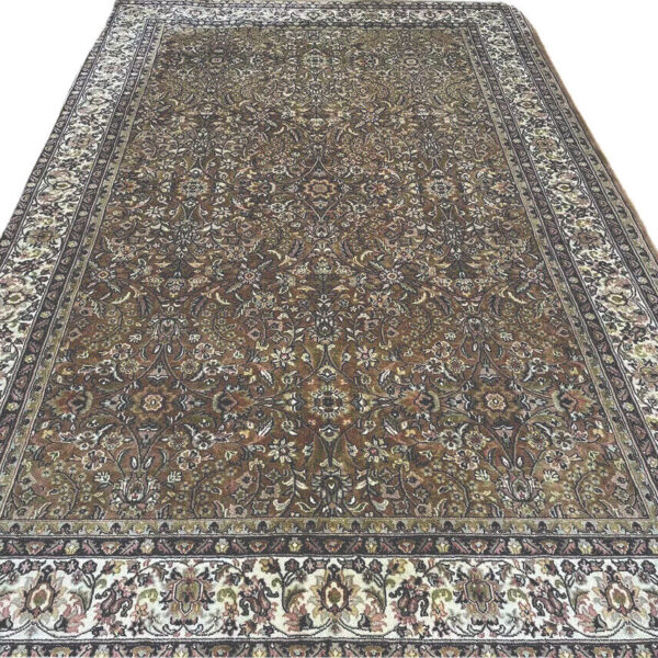 Perzsa szőnyeg nagyon finom sarough szőnyeg rozsdabarna kézzel csomózott dekoratív 300x200 klasszikus Birjand Vienna Austria vásárlás online