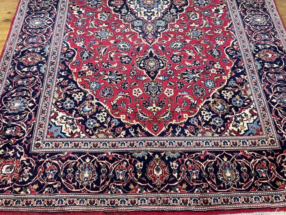 VERY BEAUTIFUL RED KESHANI PERSIAN CARPET, HANDKNOT TOP PRODUCT 300/200 N 206305 PERSIAN CARPET ORIENTAL RUG
