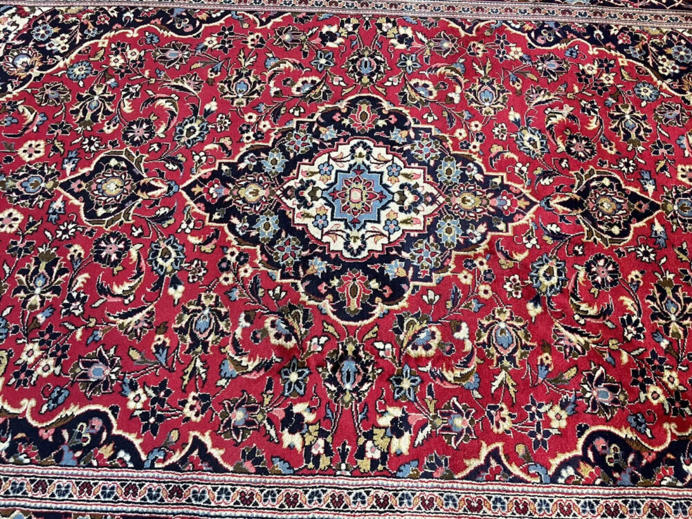 VERY BEAUTIFUL RED KESHANI PERSIAN CARPET, HANDKNOT TOP PRODUCT 300/200 N 206305 PERSIAN CARPET ORIENTAL RUG