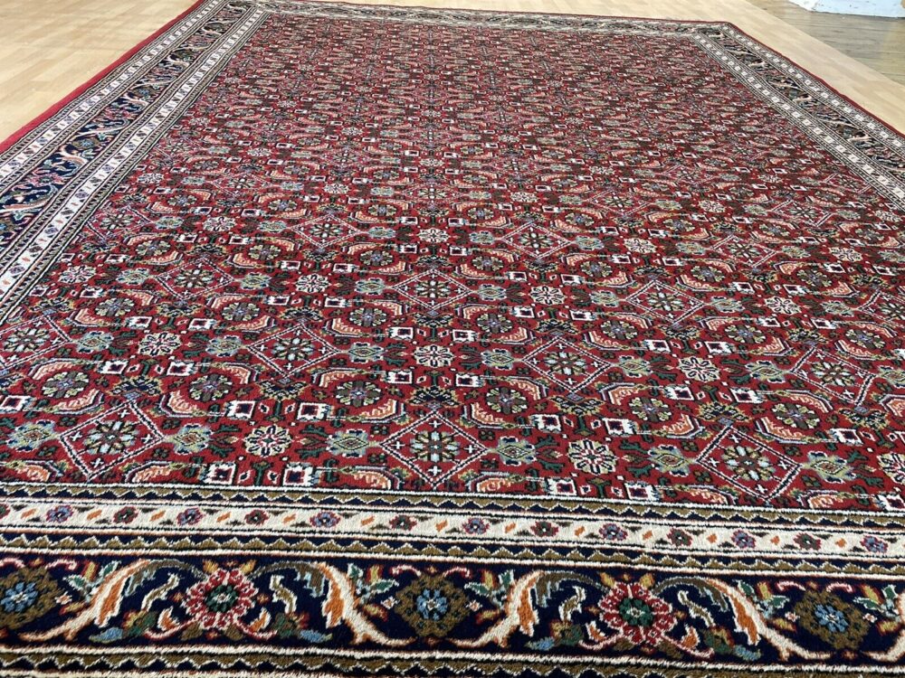 ORIENTTEPPICHSUPER FEINER BIJAR MIT SCHÖNER ROTEN FARBE HANDGEKNÜPFT 340X250CM KL206348 PERSERTEPPICH ORIENTTEPPICH