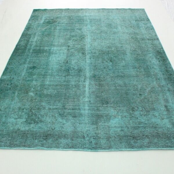 Vintage Perserteppich Carpet grün türkis Antik Look 370x270 handgeknüpft Modern antik Wien Österreich Online Kaufen