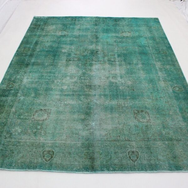 Vintage Perserteppich Carpet grün türkis Antik Look 390x300 handgeknüpft Modern antik Wien Österreich Online Kaufen