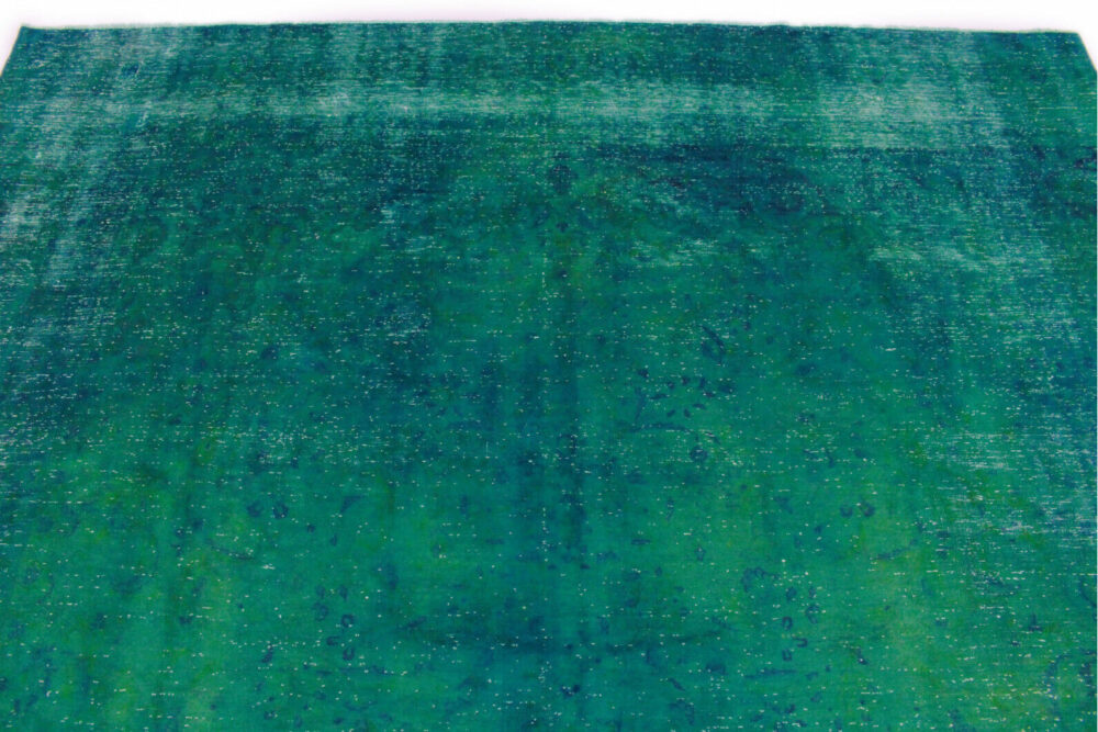 سجادة عتيقة خضراء في سجادة فارسية 400 × 270 سجاد شرقي