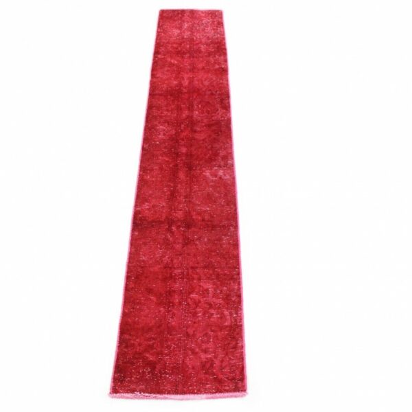 Vintage tapijtloper rood in 240x40 modern antiek Wenen Oostenrijk koop online