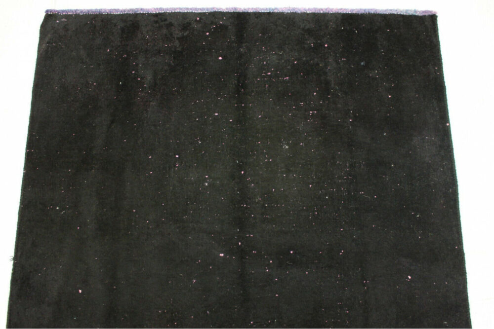 VINTAGE CARPET BLACK IN 190X110CM PERSIAN CARPET ORIENTAL CARPET