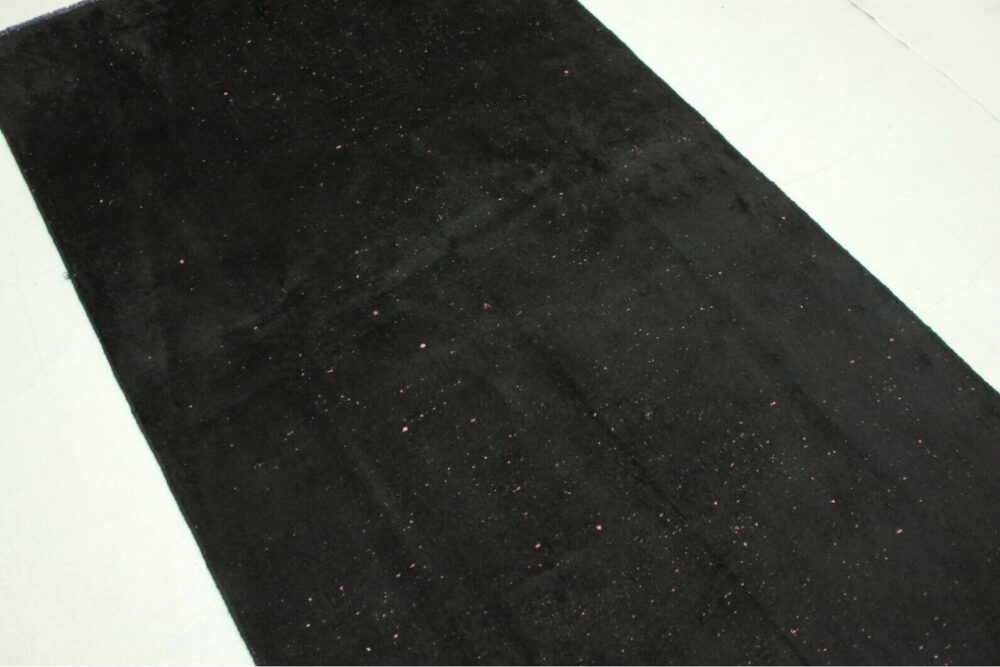 سجادة عتيقة سوداء في سجادة فارسية مقاس 190 × 110 سم سجادة فارسية