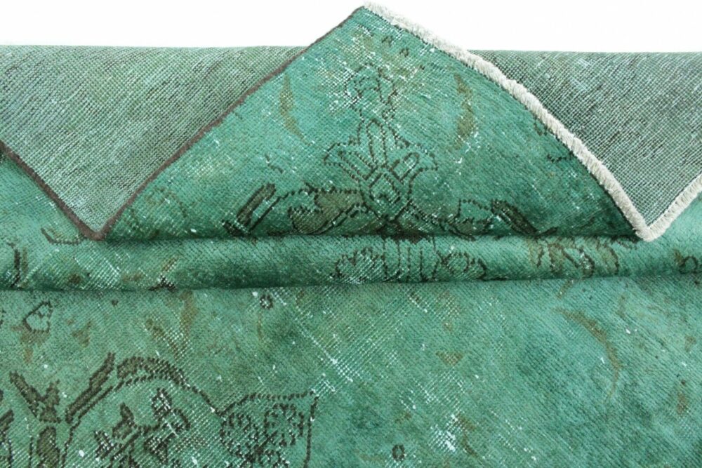 VINTAGE CARPET TURQUOISE GREEN IN 320X220 PERSIAN CARPET ORIENTAL CARPET