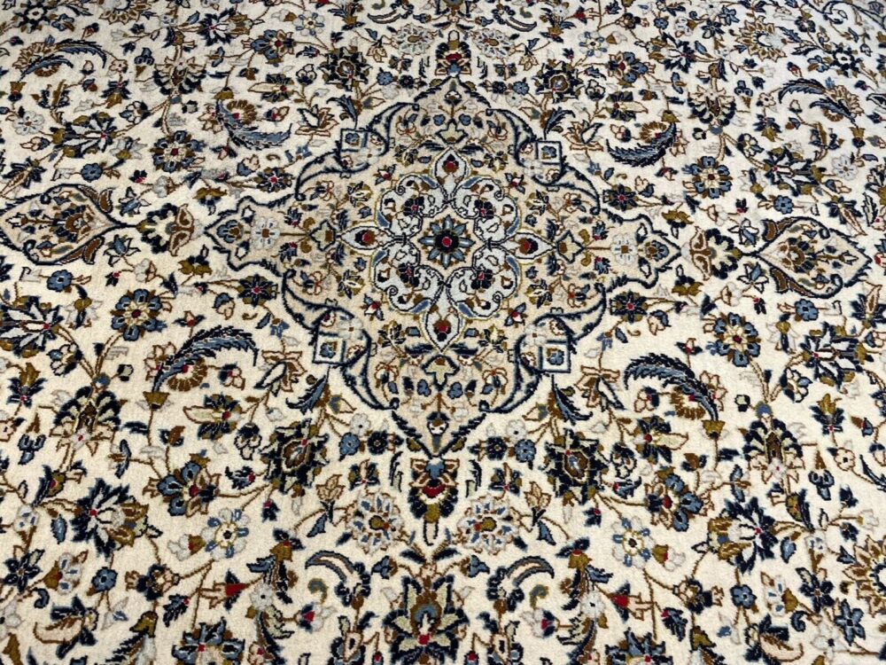 WUNDERSCHÖNER PERSERTEPPICH KESHANI BEIGE 343X247CM HANDGEKNÜPFT 221029 PERSERTEPPICH ORIENTTEPPICH