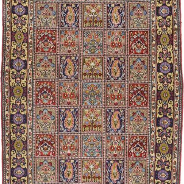 Persisk teppe Qom 106 x 147 cm Klassisk Arak Wien Østerrike Kjøp på nett