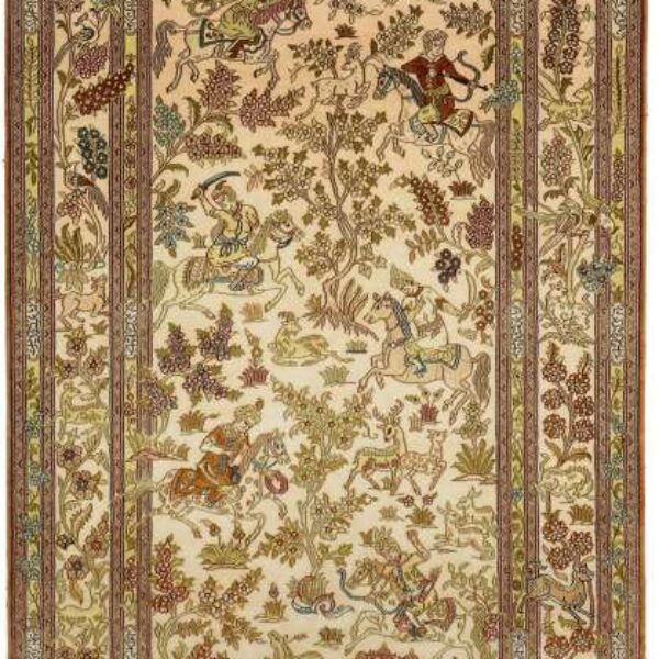 Orientalsk teppe Qom 95 x 156 cm Håndknyttet Kina Klassisk Kina Wien Østerrike Kjøp på nett