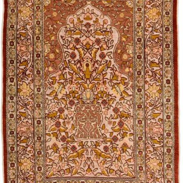 Orientalisk matta Hereke signatur 66 x 95 cm Klassisk antik Wien Österrike Köp online