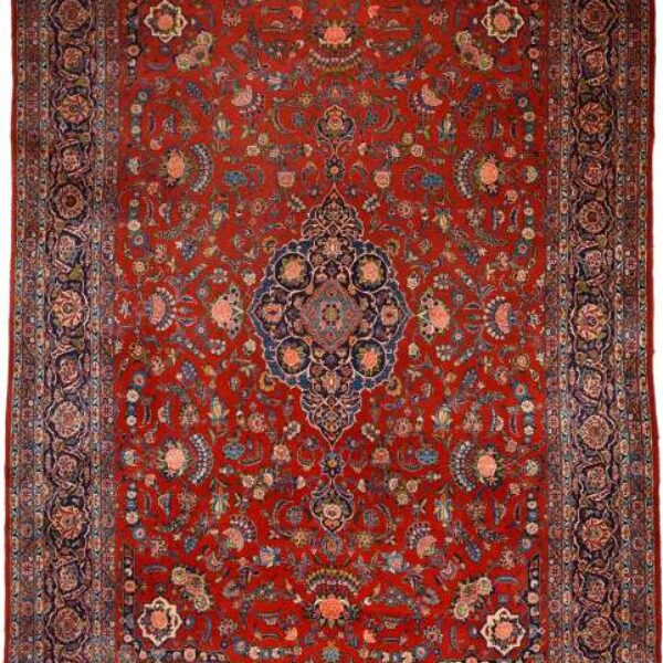 Persisk tæppe Kashan gammelt 316 x 435 cm Klassisk Arak Wien Østrig Køb online