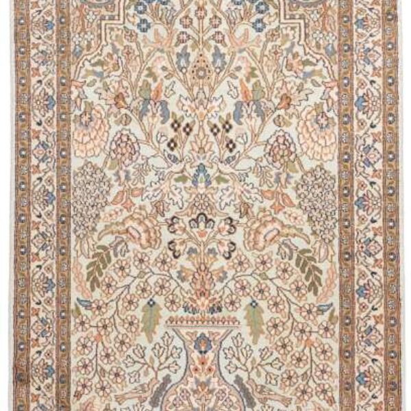 Orientalsk tæppe Kashmir silke 76 x 127 cm Klassiske håndknyttede tæpper Wien Østrig Køb online