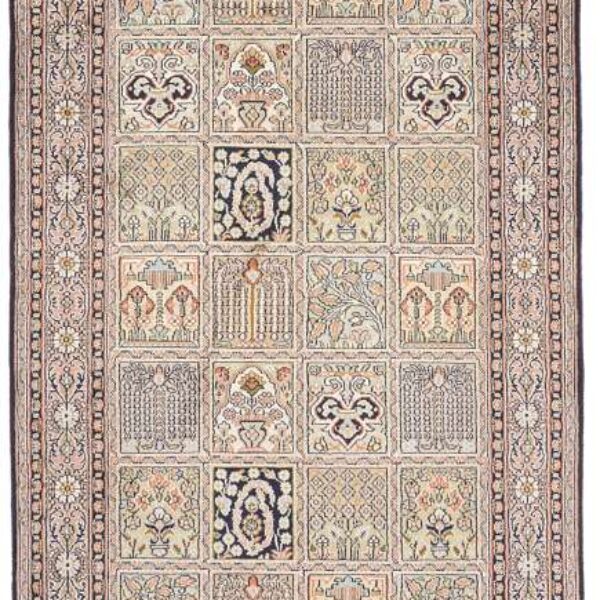 Orientalsk tæppe Kashmir silke 93 x 154 cm Klassiske håndknyttede tæpper Wien Østrig Køb online