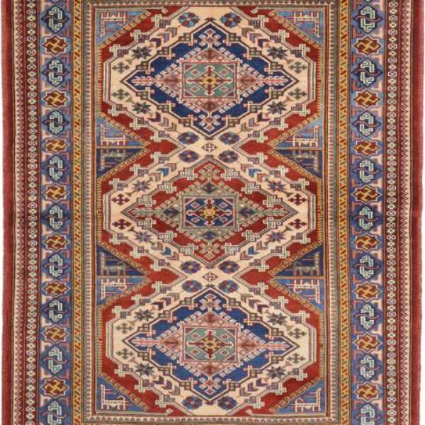 Tapete oriental Kazak fino 126 x 161 cm Compre tapetes clássicos feitos à mão Viena Áustria online