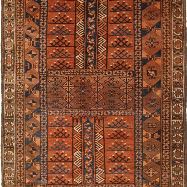 Orientalisk matta Original afghansk gammal matta 204 cm x 155 cm Brun Färg Orientalisk matta Klassisk 204 cm x 155 cm Wien Österrike Köp online