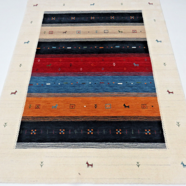 #F91725 Originální ručně vázaný koberec Gabbeh 230x175 Orientální koberec Nové indické koberce loribaf Classic Gabbeh Vídeň Rakousko Koupit online