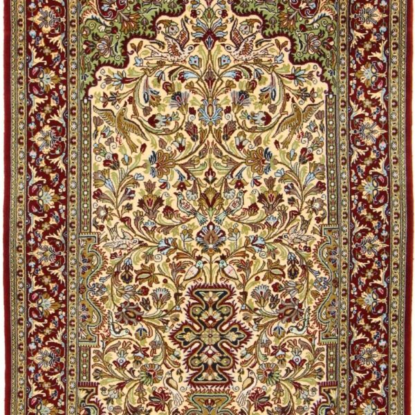 #Y81360 Tapis persan original Ghom liège fin 163 cm x 110 cm avec soie classique #Y81360 Vienne Autriche Acheter en ligne