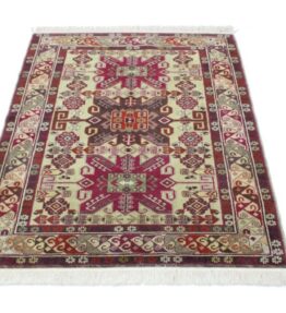 Orientteppich Original Rusisch Teppich Kazak 145 cm x 110 cm Top Zustand Nr :15-yo Orientalish