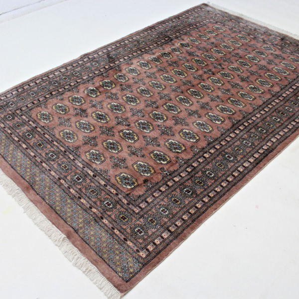 #F91715 Krásny bucharský ručne viazaný perzský koberec cm. 260x173 veľmi jemný pakistan vlnený klasický orientálny koberec Vienna Austria kúpiť online