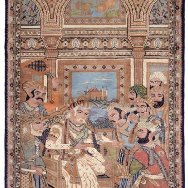 Orientalsk tæppe Täbriz Mogul Asam 97 x 158 cm Klassiske håndknyttede tæpper Wien Østrig Køb online