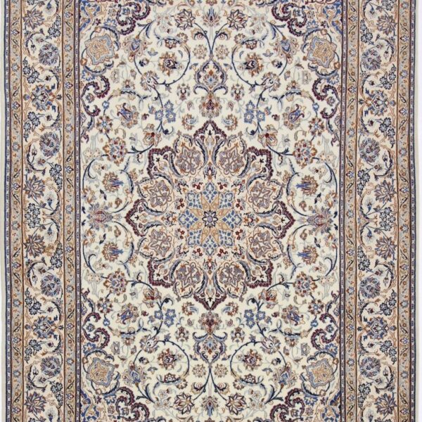 #Y81106 Hand-knotted carpet Nain 9La with silk Oriental carpet 313 x 203 cm Persian carpet classic 100 Vienna Austria Buy online