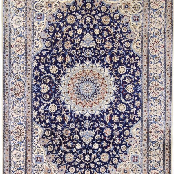 #Y81092 El düğümlü Nain 9La halı, ipekli Oryantal halı 320 x 202 cm Klasik İran halısı #Y81092 Viyana Avusturya Online satın al