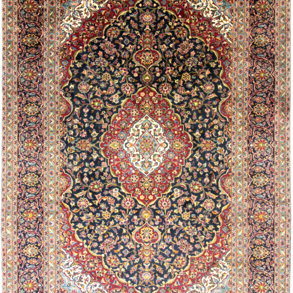 Современный винтажный персидский ковер с эффектом античного вида, 348X263, высшего качества