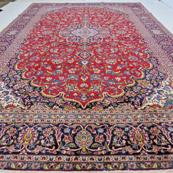 #F92476 Fantastisch mooi Perzisch tapijt 450x291 Oosters tapijt Kashan Nieuw