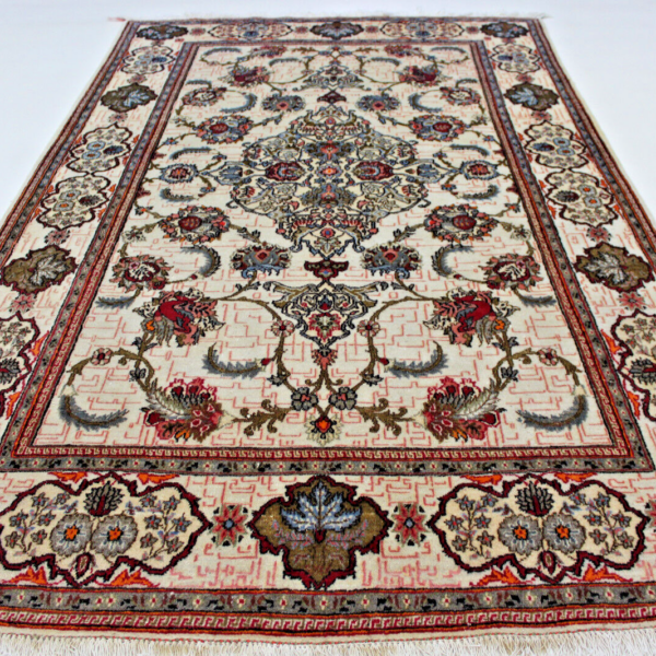 #F92109 Фантастично красив персийски килим Kashan cm 212x158 Полуантичен ориенталски килим класически античен Виена Австрия купете онлайн