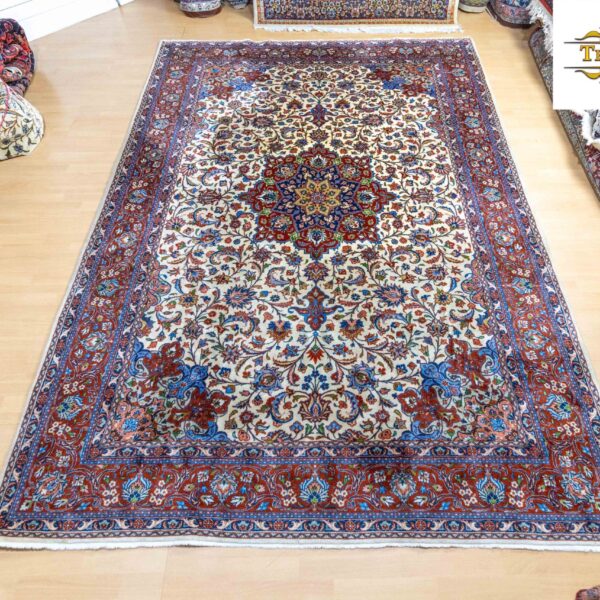 Verkauft W1(#314) ca. 291x209cm Handgeknüpfter Isfahan Esfahan Teppich Perserteppich