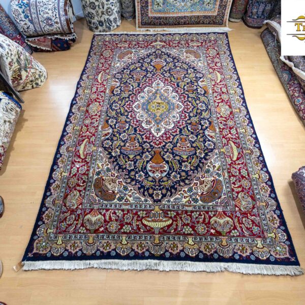 Myydään W1 (#310) n. 298x196cm Käsinsolmittu aito Kashmar Persialainen matto kuin UUSI.