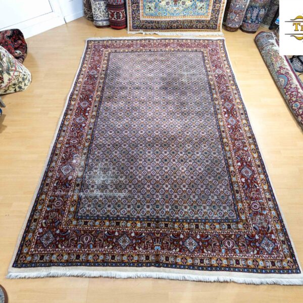 Pārdots (#316) 287x191cm ar rokām mezglots paklājs Persijas paklājs ar patīnu ORIĢINĀLS
