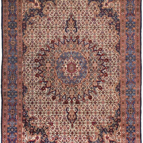 #Y100435 Ar rokām mezglots persiešu paklājs Moud Fine austrumu paklājs 310 x 210 cm Vislabākā stāvoklī