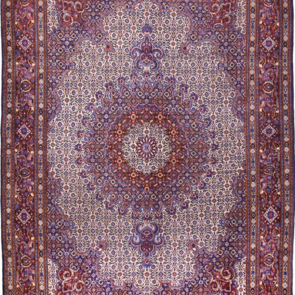 #Y100436 Håndknyttet persisk tæppe Moud Fint orientalsk tæppe 315 x 215 cm Top stand