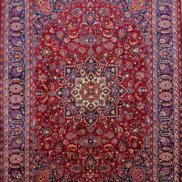 #F199753 приблизително 340x250cm Оригинален ръчно плетен персийски килим Mashad Oriental carpet Като нов