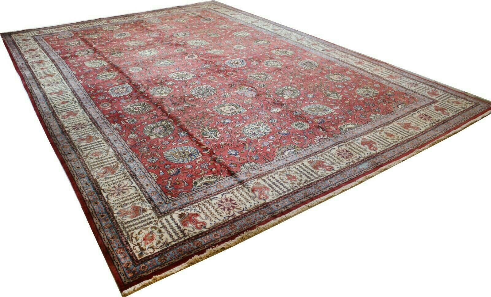 #Y100343 Original Perserteppich Tabriz Übermaß , Oversize Stück 560 x 391 cm Top Zustand Täbriz Perserteppich Orientteppich