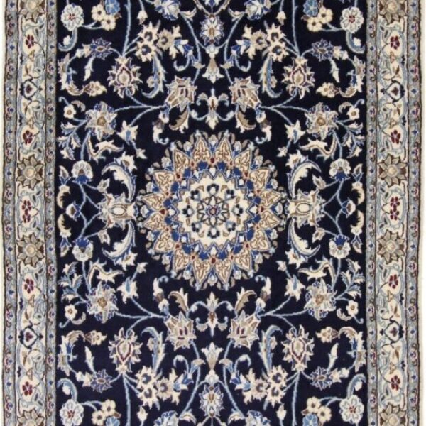 #Y100721 Teppich Handgeknüpft Nain Kashmari Orientteppich 212 x 116 cm Perserteppich